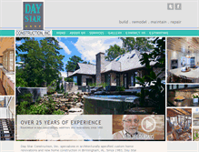 Tablet Screenshot of daystarconstruction.com